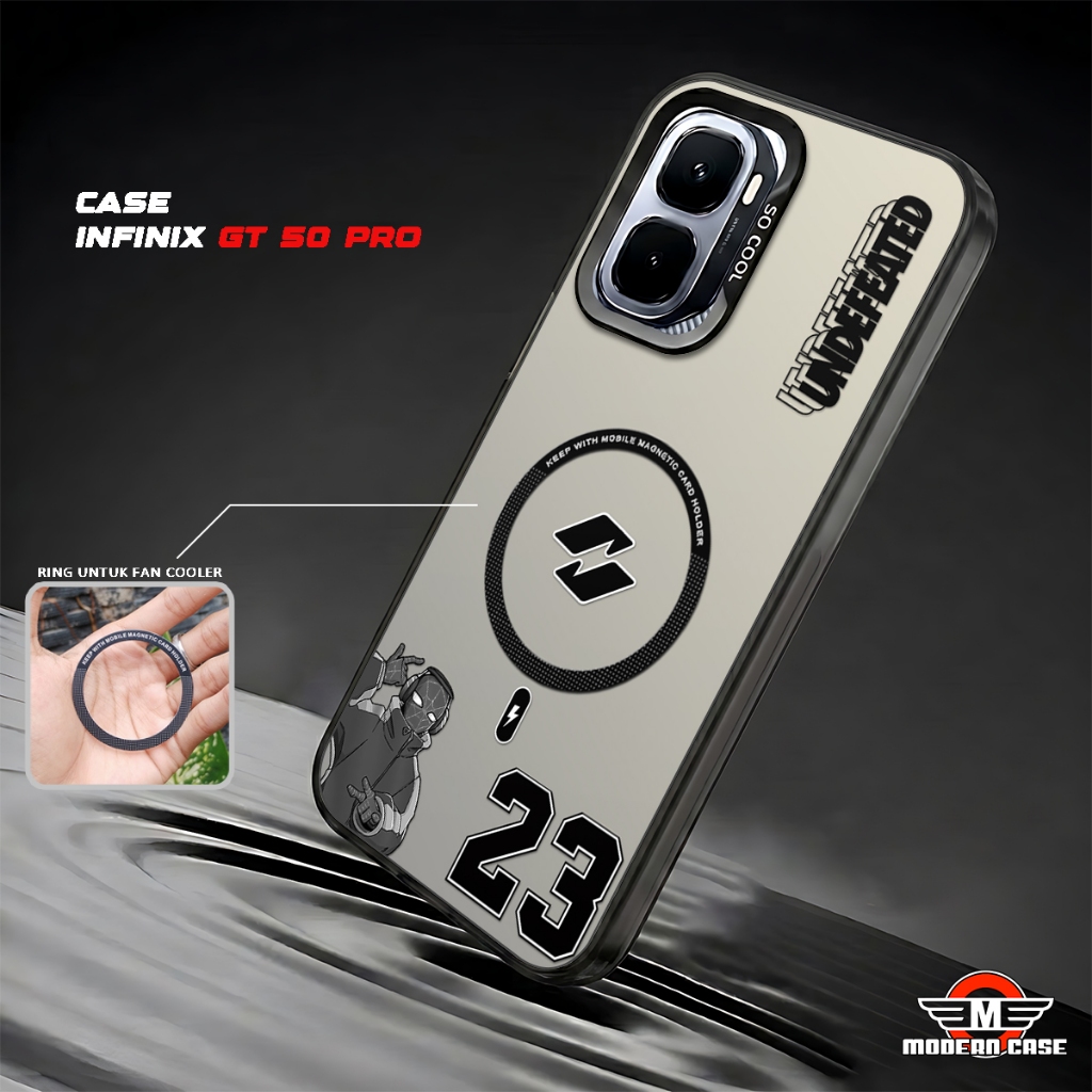 โมเดิร์น - โฮโลแกรมแม่เหล็กปลอกสําหรับ Infinix GT 50 PRO / GT 30 PRO / GT 20 PRO / GT 10 PRO Magneti