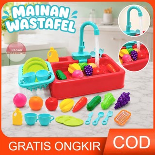 Pasar Distributor Cuci Piring Diswashing Sink Mainan Wastafel Cuci Piring Mainan kitchen Sink