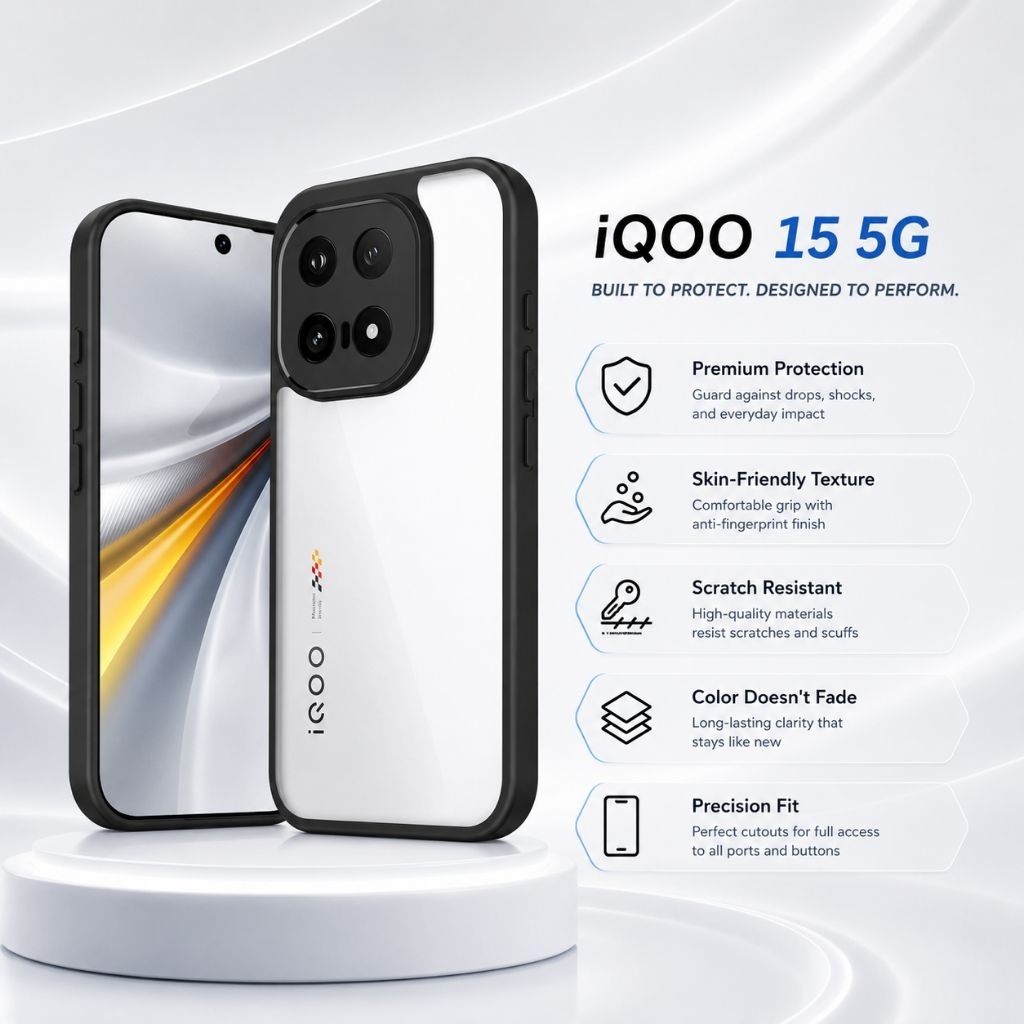 เคส iQOO 15 Hardcase Clear Edge Backcase Casing iQOO 15 5G