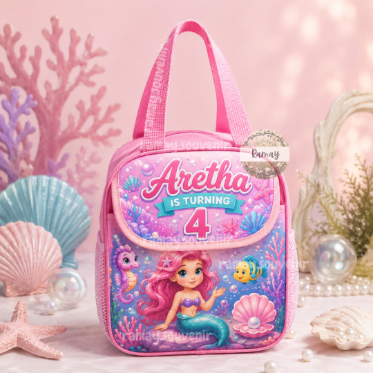 COZY กระเป๋าขนาด P 22 L 16 T 27 CUSTOM THERMAL FOIL LAYER/BIRTHDAY TOTE BAG/UNIQUE GOODIE BAG/CUTE B
