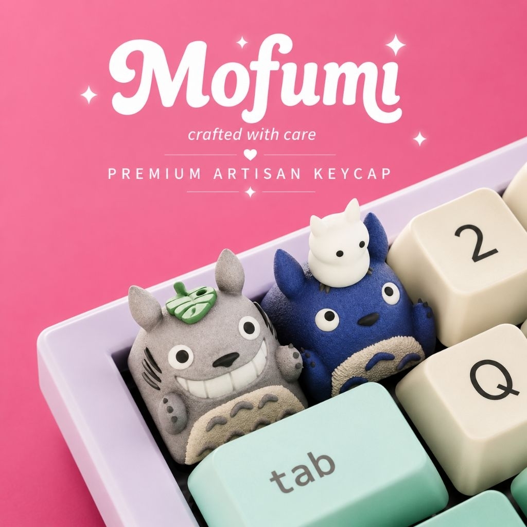 ชุดปุ่มกด Totoro Duo Artisan – ปุ่มกดเรซินทํามือ
