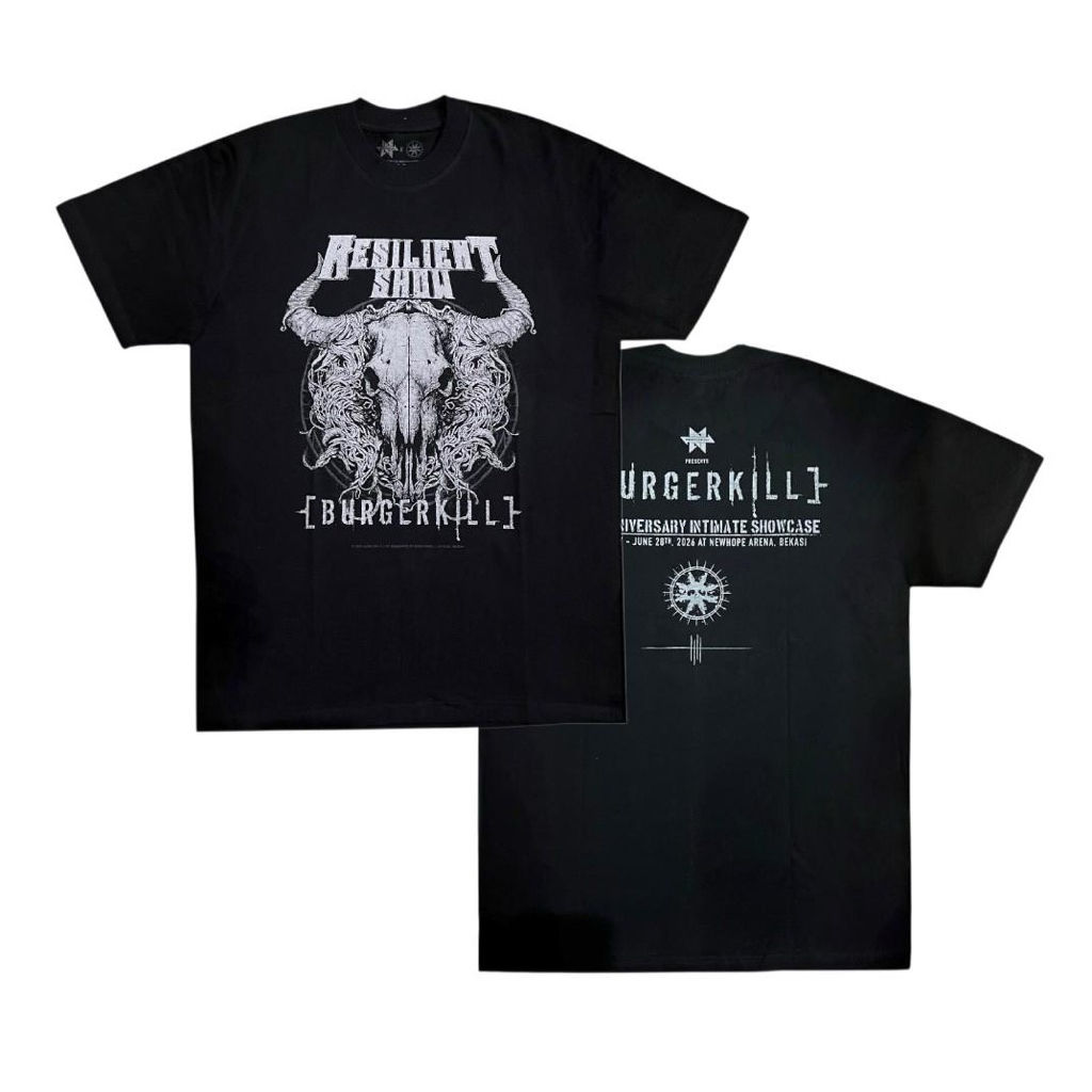 Burgerkill Resilient Show 31ST Anniversary ตู้โชว์ที่ใกล้ชิดเสื้อยืด