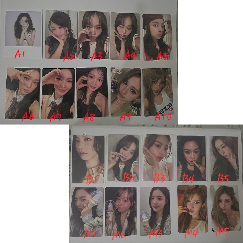 Ioi photocard pc sejeong somi shye chaeyeon nayoung doyeon changha yoojung