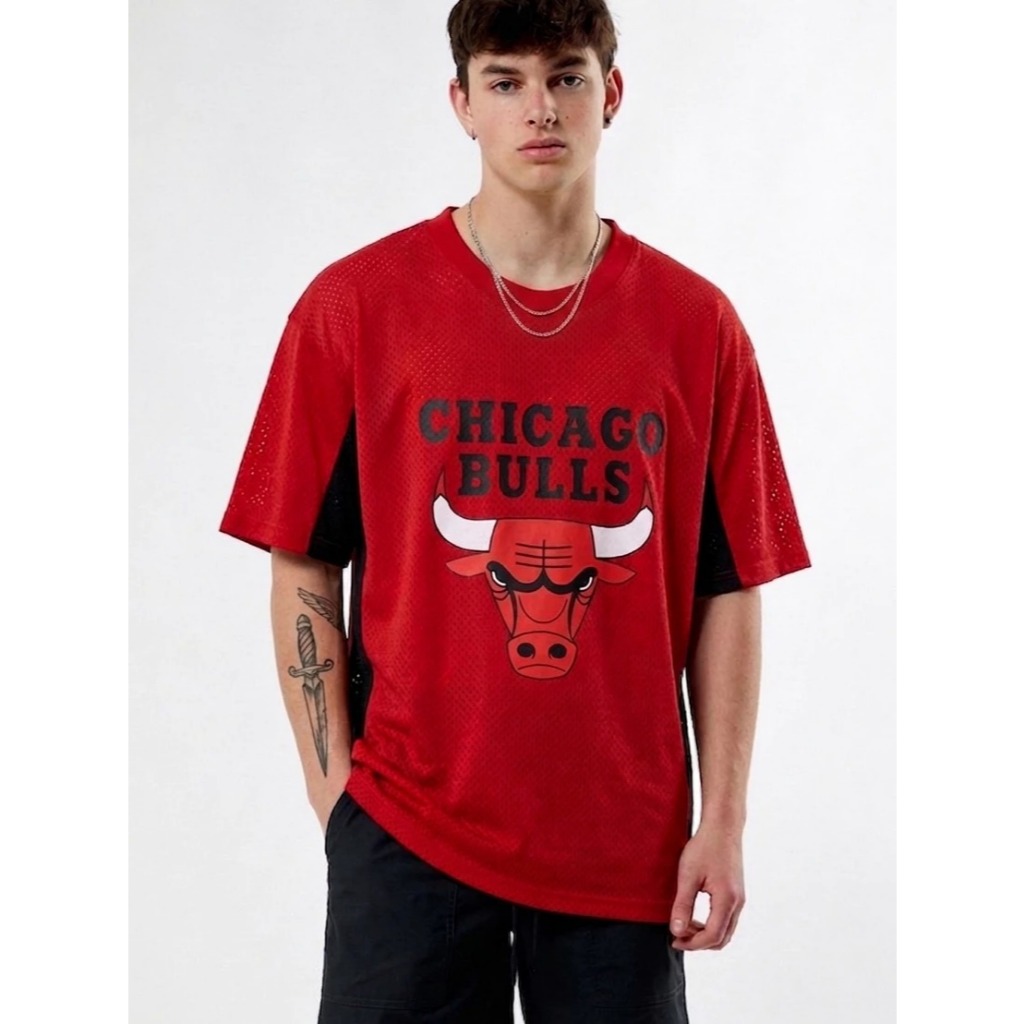 Chicago Bulls Mc.F Supply co Oversize Jersey Mesh เสื้อยืด