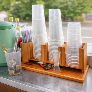 tempat cap gelas plastik paper cap wooden cap rak gelas plastik esteh