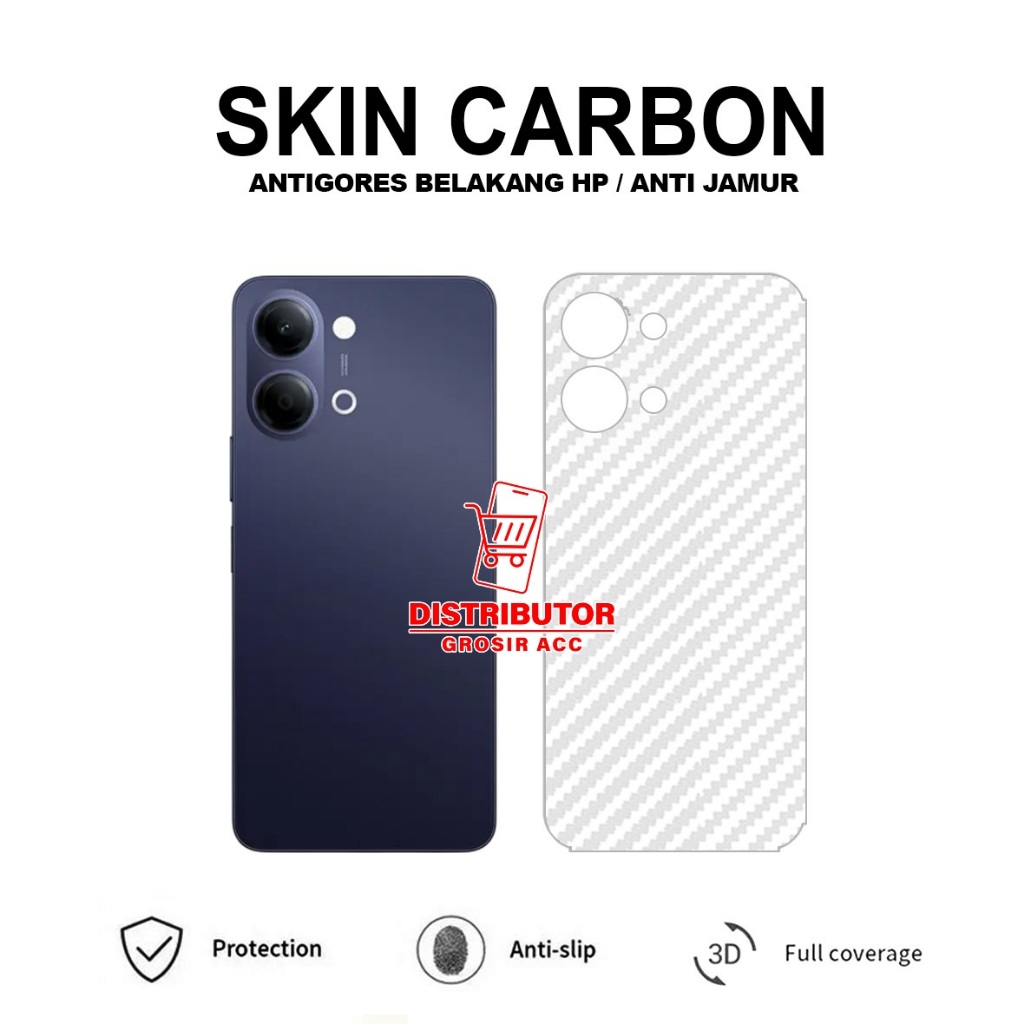 VIVO V70 VIVO Y05 VIVO V40 PRO 5G SKIN CARBON TRANSPARENT ANTI-SCRATCH BACK VIVO V70 VIVO Y05 VIVO V