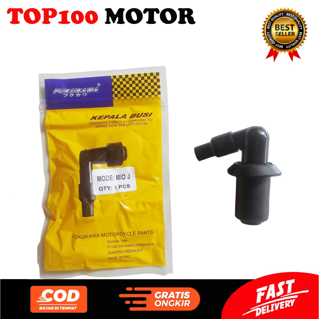 FUKUKAWA MIO J SPARK PLUG CAP. YAMAHA MIO GT SPARK PLUG COP. SOUL GT 115. XRIDE 115 54P 1KP