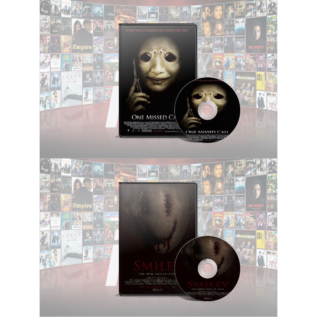 DVD One Missed Call (2008) + DVD Smiley (2012)