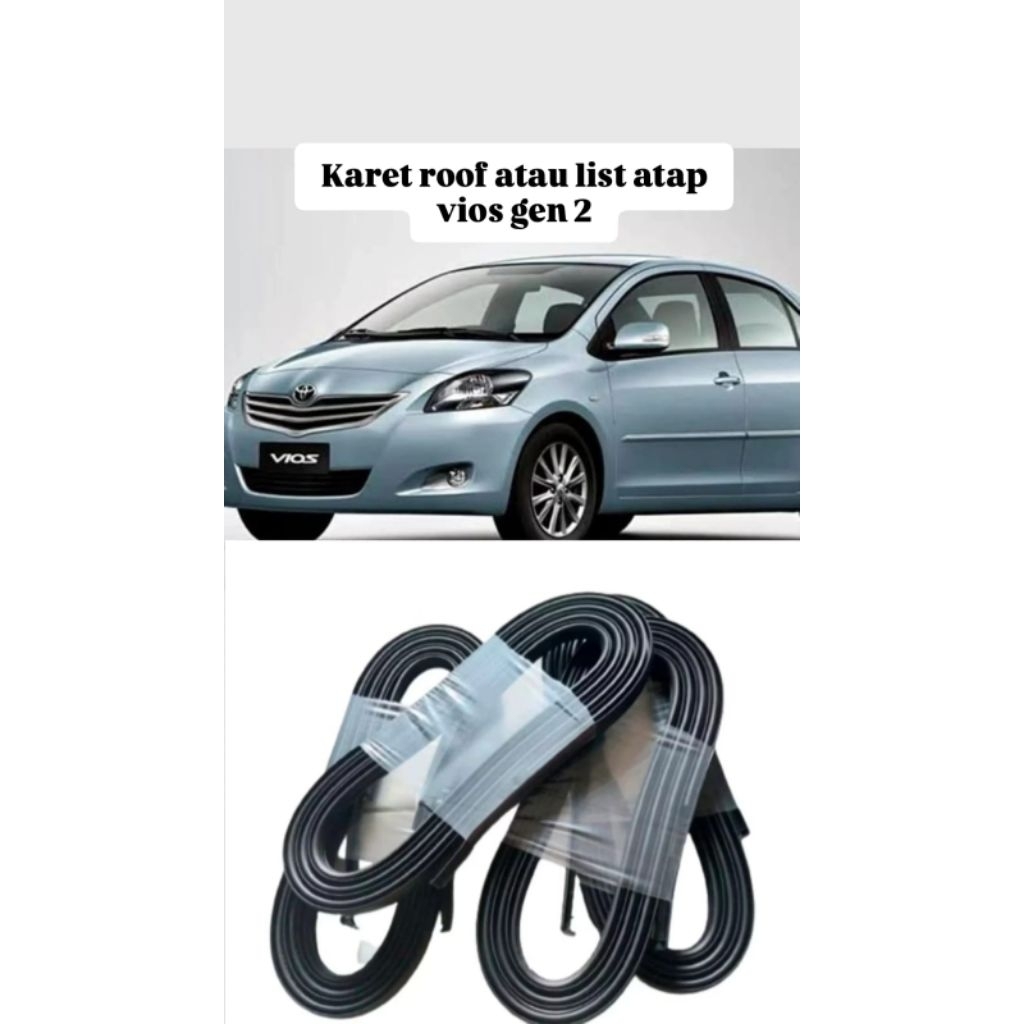 หลังคายางขึ้นรูป Vios gen 2 2007-2012 หลังคายาง Vios gen 2 2007-2012