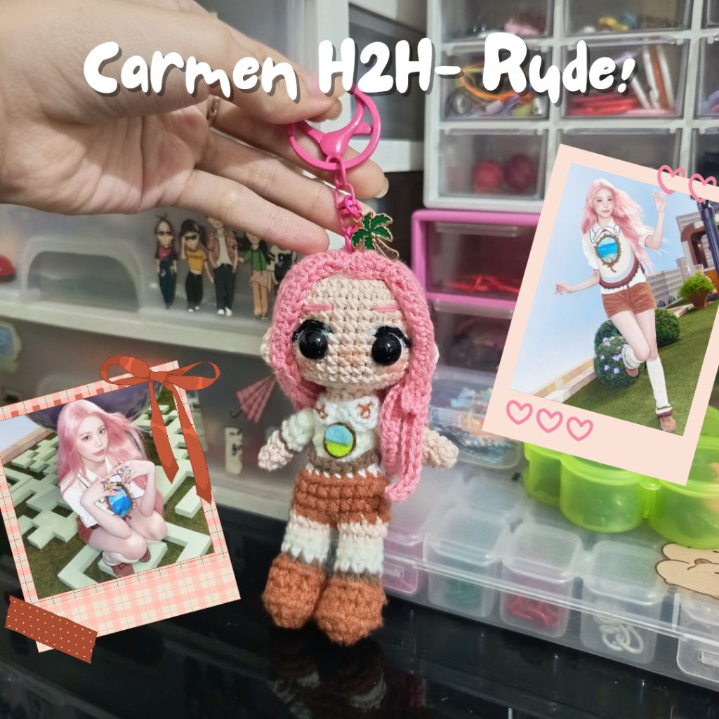 CARMEN H2H / HEARTS2HEARTS / CARMEN H2H CROCHET AMIGURUMI DOLL / H2H PHOTOCARD / H2H ALBUM