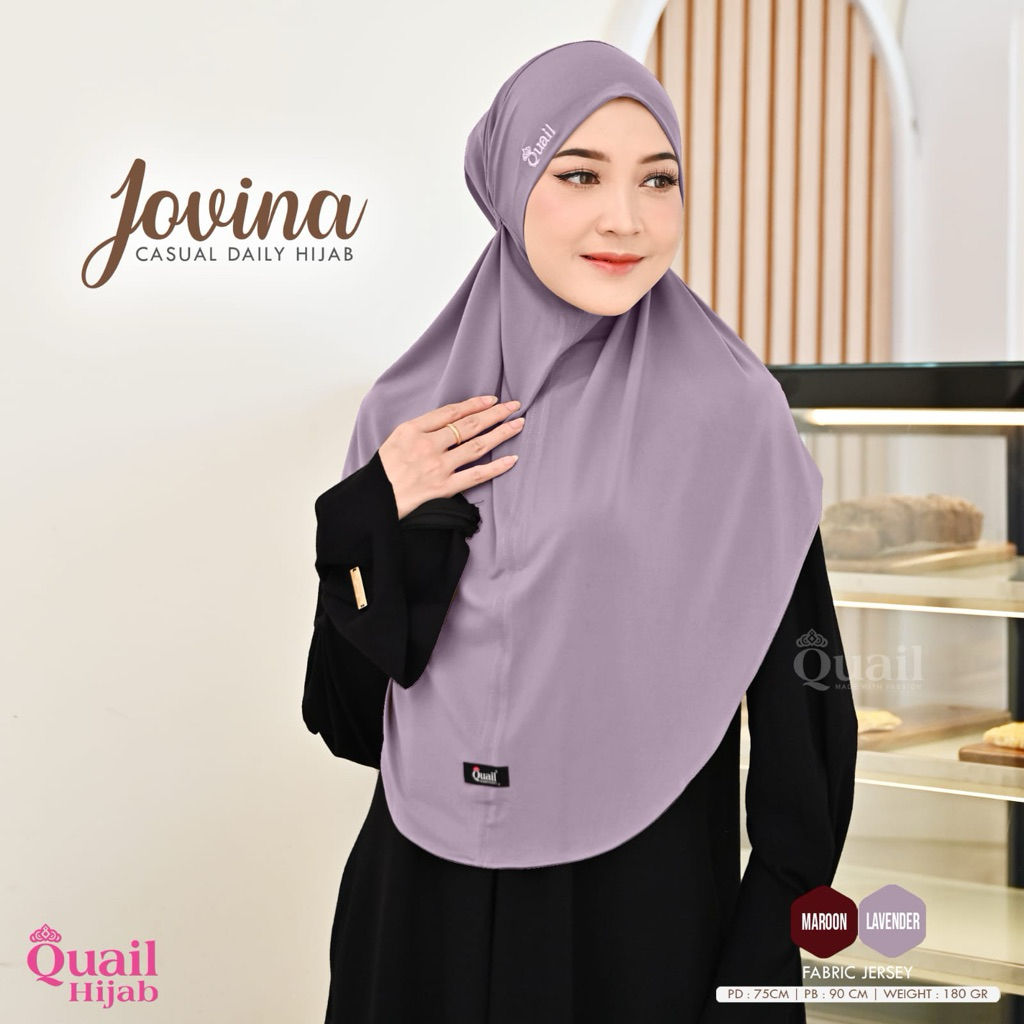 Jovina เสื้อฮิญาบลําลองทุกวันจากนกกระทา