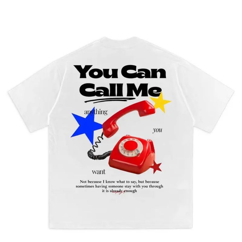 You Can Call Me เสื้อยืดสําหรับผู้ชายและผู้หญิง Combed 24s