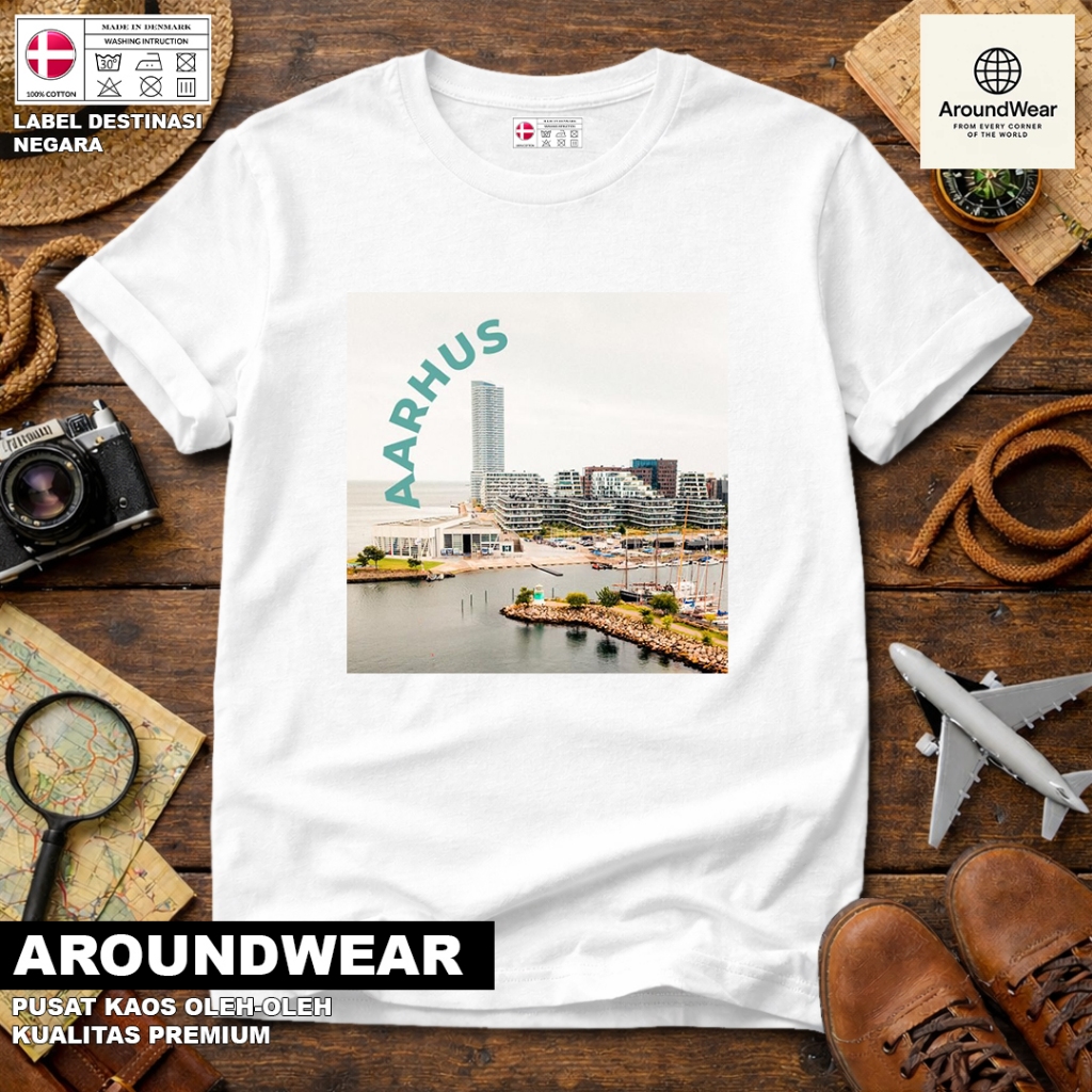 เสื้อยืด DENMARK 30 SOUVENIR พร้อมแท็กที่ DENMARK PREMIUM SOUVENIR MATERIAL GIFT