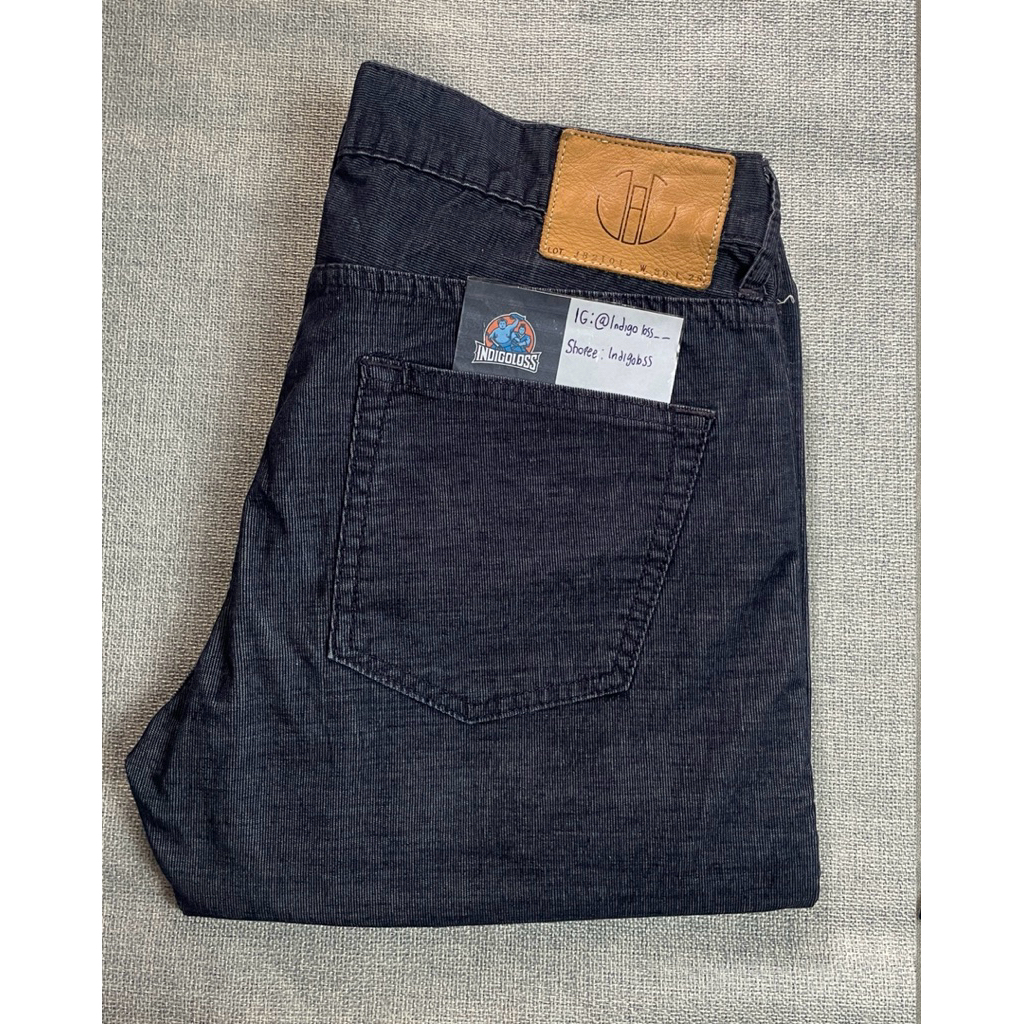 Japan Blue Jeans JB2101 TC CORDUROY ANKLE CUT SLIM STRETCH (Bordeaux) ไม่ใช่ Momotaro Iron Heart Pur