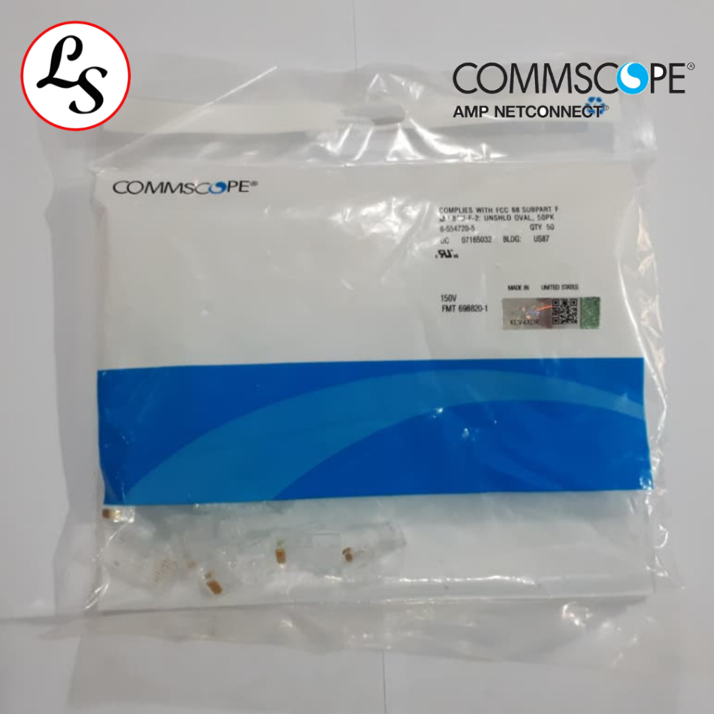 ขั้วต่อ COMMSCOPE RJ45 / ขั้วต่อ UTP CAT5 CAT5e CAT6