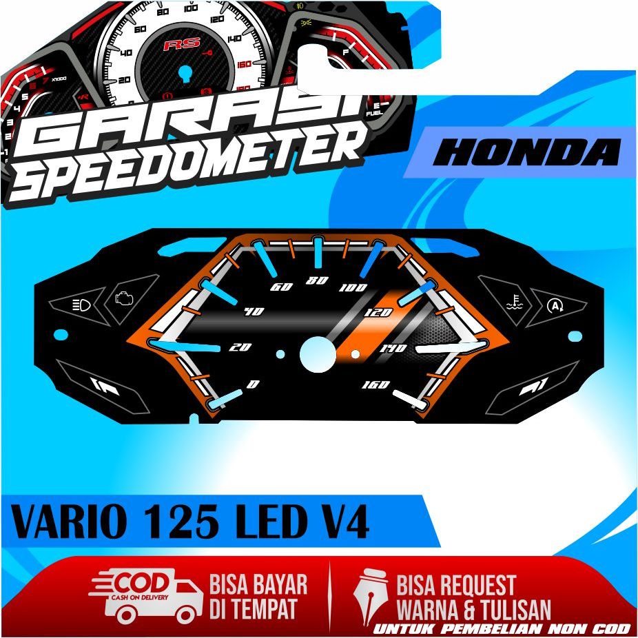 บอร์ด SPEEDOMETER CUSTOM HONDA 125 LED V4