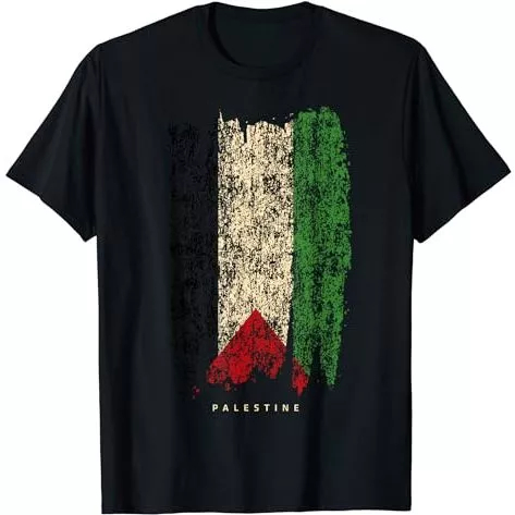 CHILDRENS CLOTHES Vintage Palestine Flag เสื้อยืด Palestine