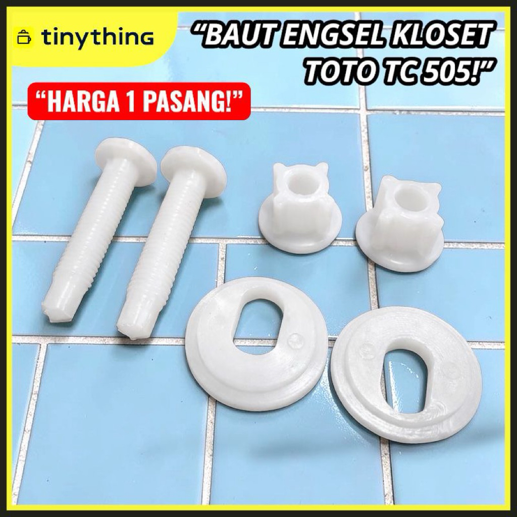 Toto TC 505 สลักเกลียวบานพับฝาชักโครก PVC