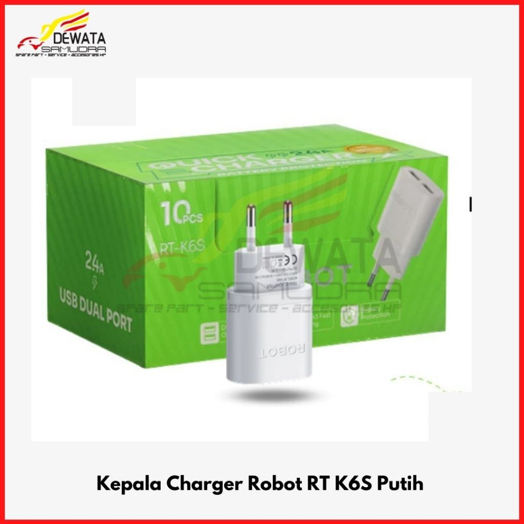 หัวชาร์จ - Cas Batok - อะแดปเตอร์ชาร์จ Robot RT K6S
