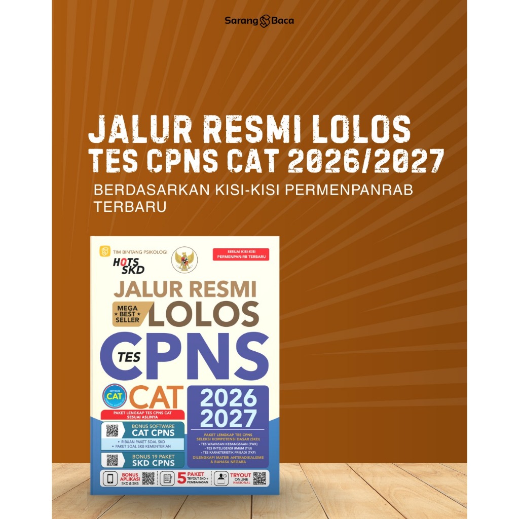 หนังสือเส้นทางอย่างเป็นทางการเพื่อ PASS THE CPNS CAT TEST 2026/2027 โดยทีมจิตวิทยา Bintang - The Nes
