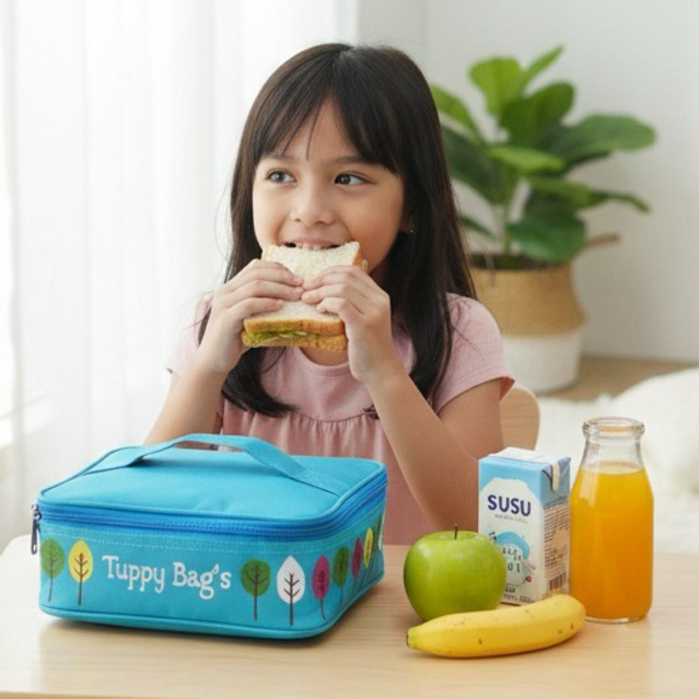 Loly Lunch Bag Leaf Motif Lunch Bag