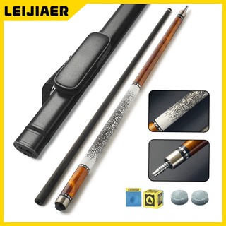 LEIJIAER Stick Billiard Carbon 11.5-12.5mmTip | With Hard Case/Bag | Bilyar 1/2 Split Stik Biliar Ball