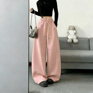 GDTIMA Sweatpants Wanita Celana Panjang Highwaist Baggy Santai Pants