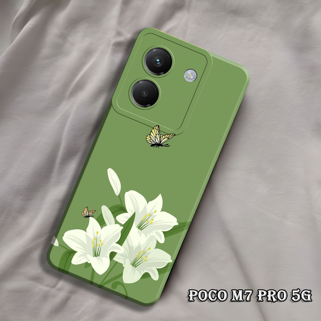 HP Poco M7 Pro 4g Phone Case - Poco M7 Pro 4g Phone Case - Elzora.id - Flower Fashion Case - Girls C
