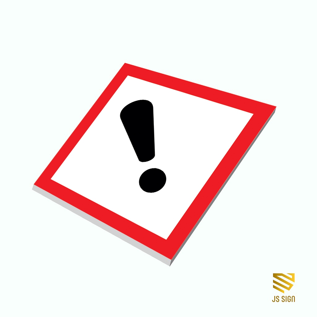 SAFETYSIGN K3 SYMBOL MATERIAL B3 - REFUSES IRRITATION + จาน 3 มม.