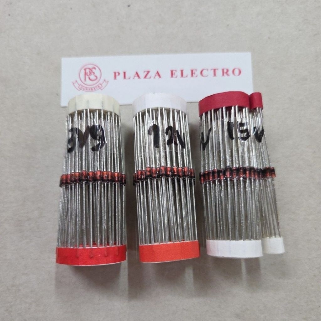 20 ชิ้น DIODE ZENER 1 WATT 3v9 / 12v / 15v DIODE ZEINER