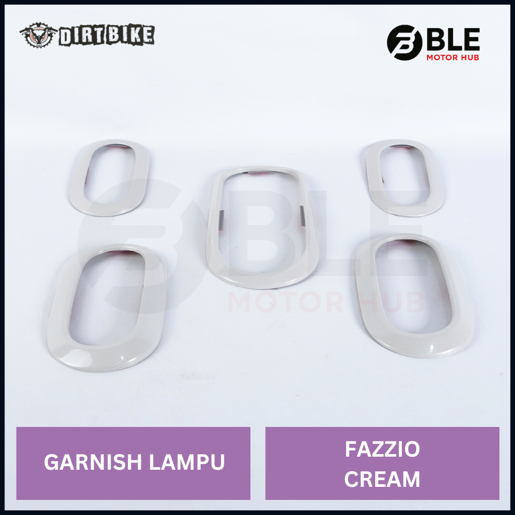 Dirtbike Garnish Light Cover Fazzio Cream | BLE มอเตอร์ฮับ