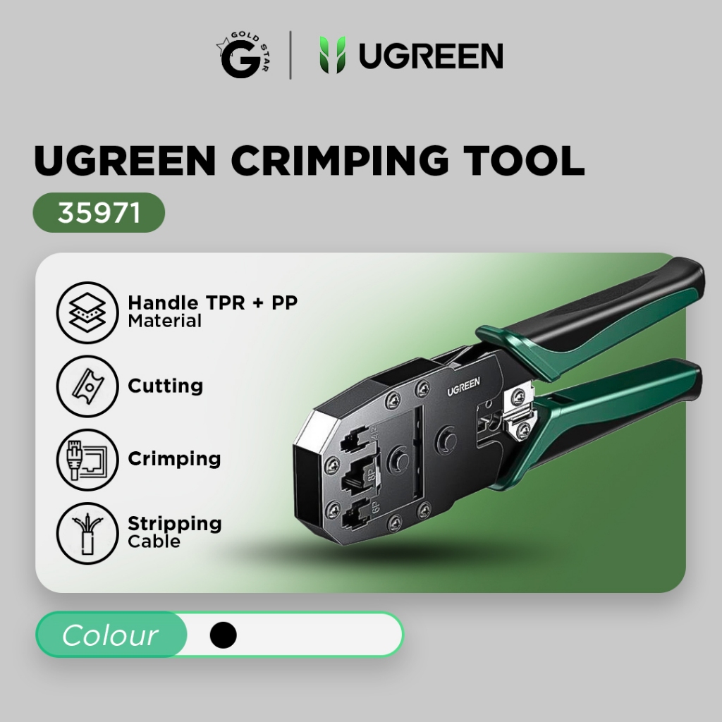 UGREEN Crimping TOOL RJ45 RJ11 Lan Network Cable 6P 8P Cable Cutter Tool