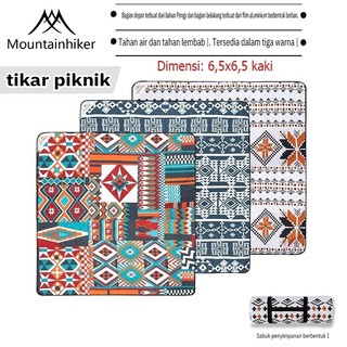 Mountainhiker Matras Tikar  Moisture-Proof Mat Outdoor Alas Piknik Mendaki,  Karpet Tenda, Pola Bergaris, Dapat Dilipat, Tahan Air, Kain Anti Gores.bisa dicuci gaya persia