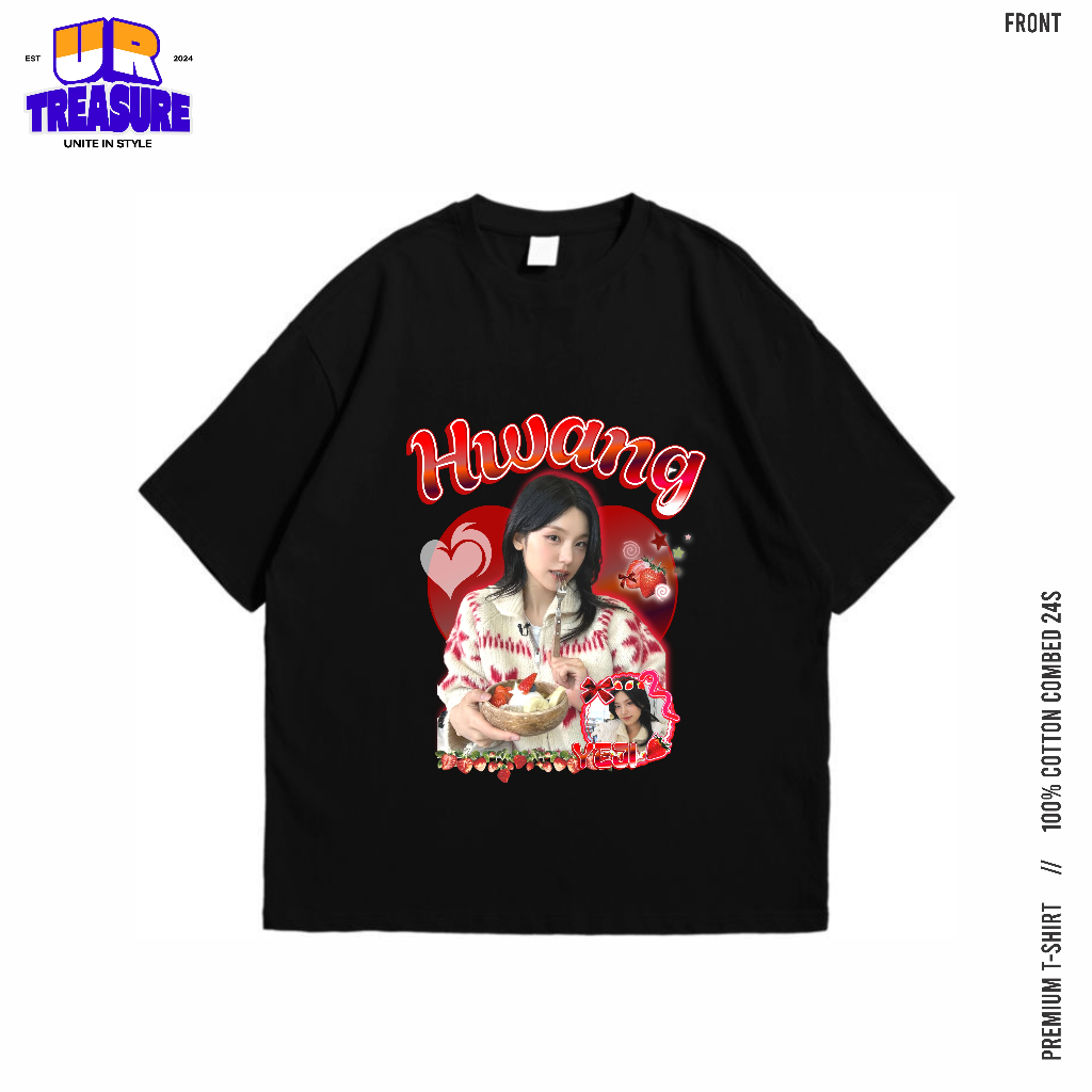 KATUN Hwang Yeji ITZY เสื้อยืดผ้าฝ้ายพรีเมี่ยม 24s / ITZY YEJI TSHIRT By URTreasure / KPOP