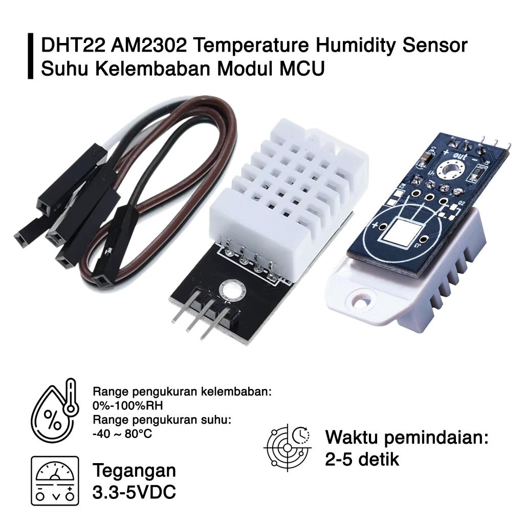 DHT22 AM2302 เซ็นเซอร์อุณหภูมิความชื้นอุณหภูมิความชื้นโมดูล Arduino G1272