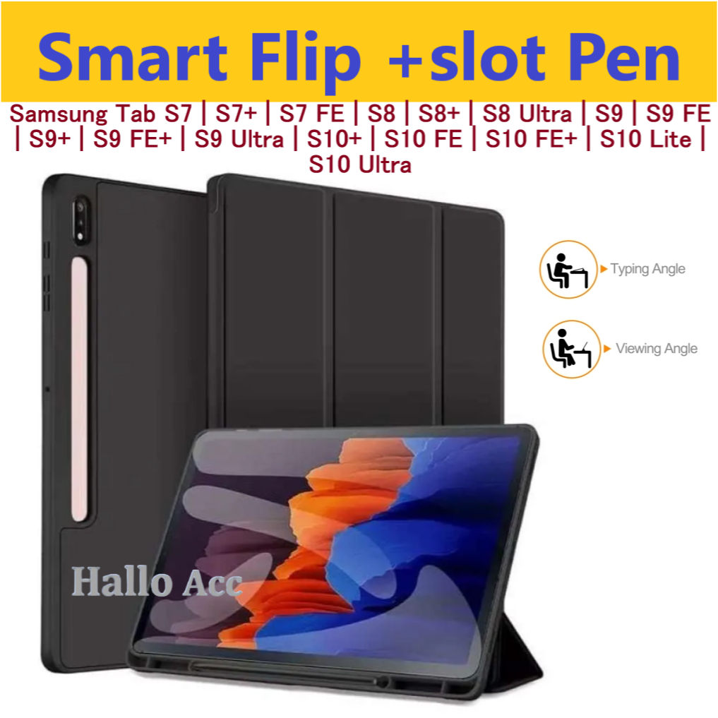Flip Cover SAMSUNG TAB S10 FE Smart Case SAMSUNG TAB S9 FE / S7 / S7+ / S8 / S8+ / S9 / S9 FE+ / S10