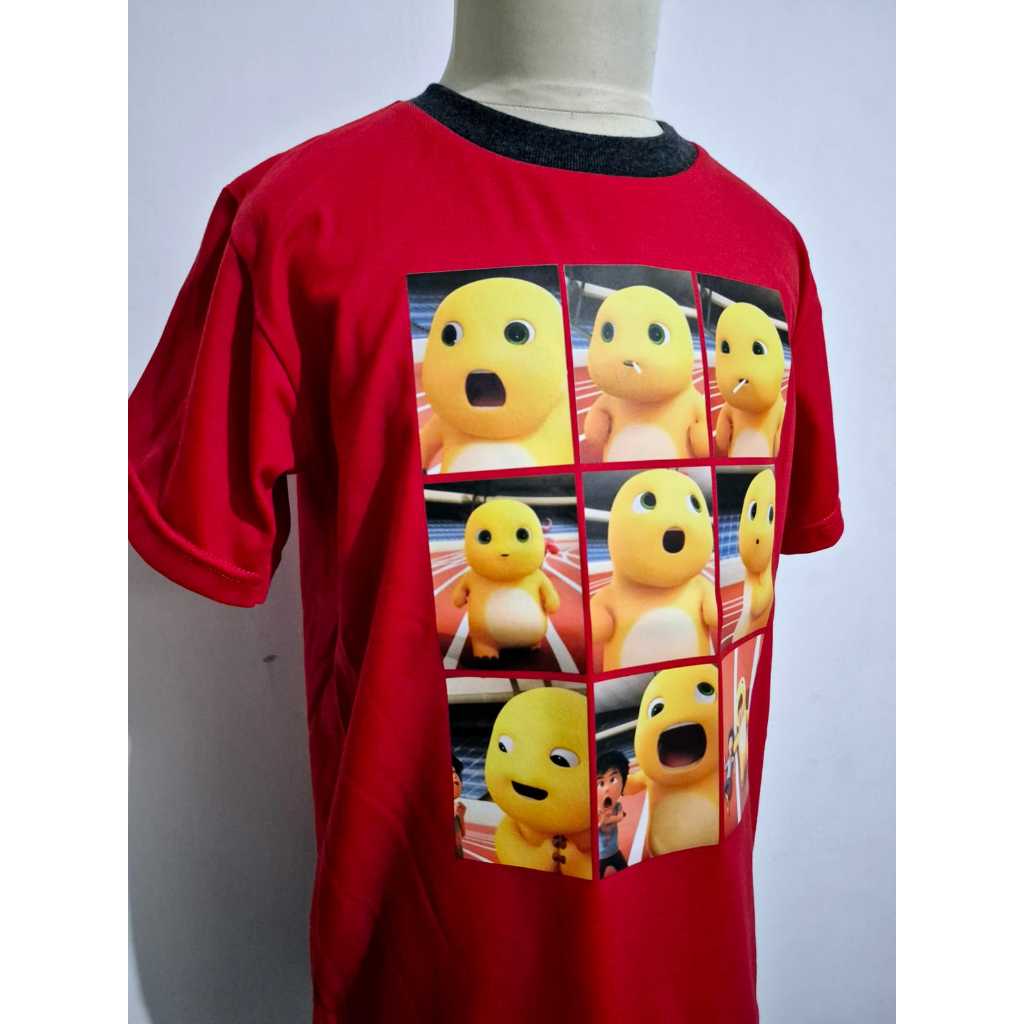MERAH Hello Pyjamas - Nailong Wow Red Boys T-Shirt Pyjamas Set