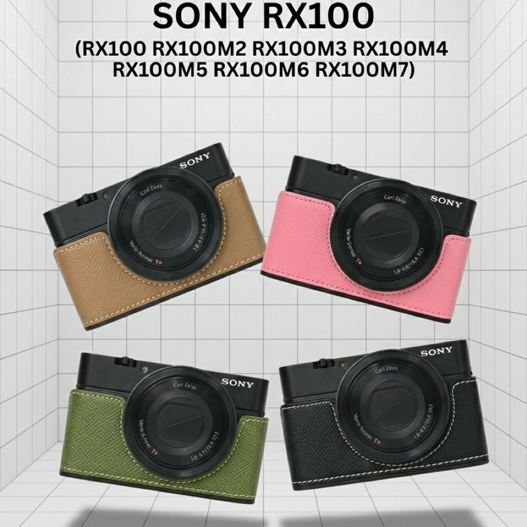 Halfcase หนัง SONY RX100 RX100II RX100III RX100III RX100IV RX100V RX100VI RX100VII ฝาครอบ