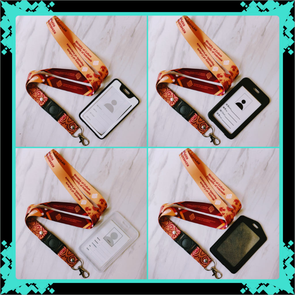 GANTUNGAN Ministry of Culture ID Card Lanyard & Frame, Holder, ID Card Holder