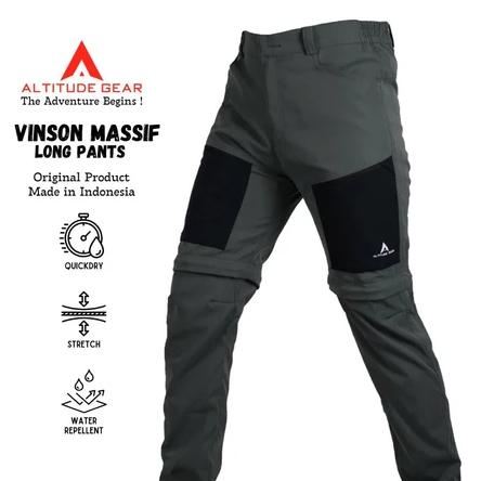 Altitude Gear Vinson Massif Convertible Pants Outdoor Quick Dry Long Mountain Pants