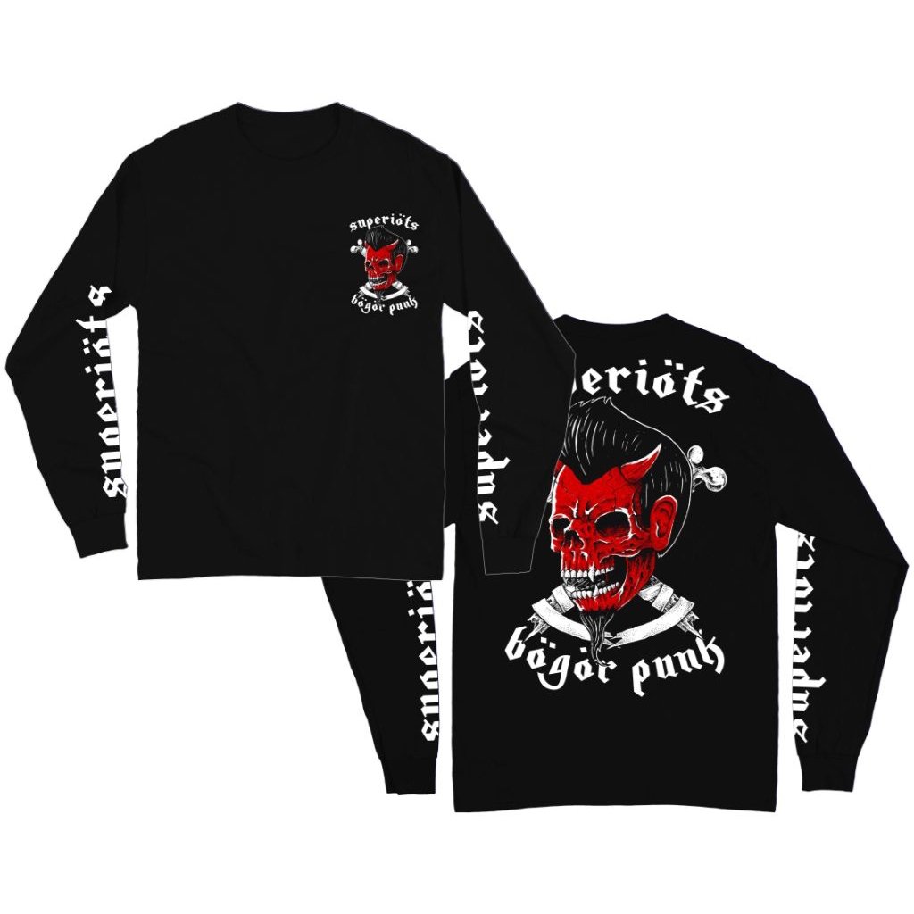 Superios Long Sleeve Punk Band T-Shirt - Bogor Punk black