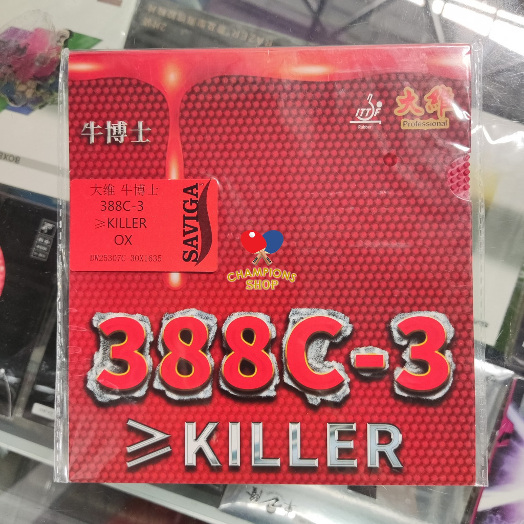 CHAMPS Dawei 388C-3 ยางนักฆ่า Long Dot สิวยาว Pips Bet Bad เตียงปิงปองปิงปองค้างคาว