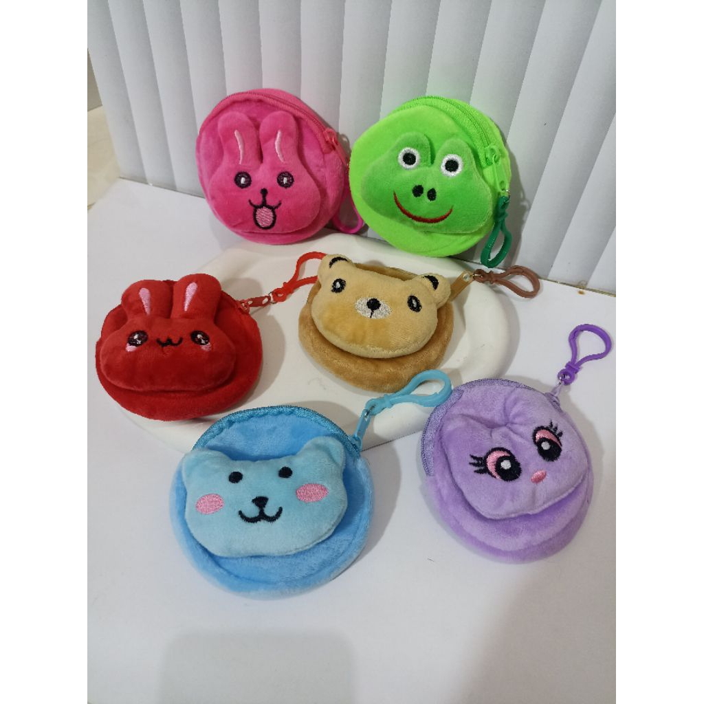 (12PCS) SMALL COIN WALLET/CHARACTER COIN WALLET
