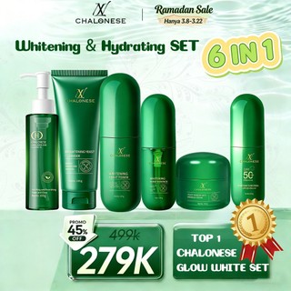 [NEW LAUNCH] CHALONESE Yeast 6 in 1 Skincare Bundle -Solusi Wajah Cerah, Lembap & Anti KusamBPOM Halal Anti-Aging & Skin BarrierBooster Glowing Maksimal & PerbaikanSkin Barrier Bikin Kulit Cerah, Kenyal &Glowing