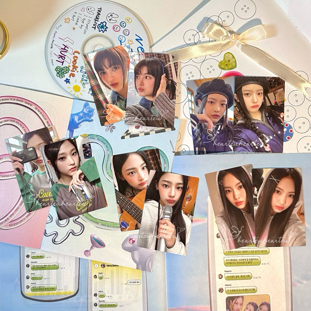 Rtu 田 [พร้อมสต็อกINA] Photocard อย่างเป็นทางการ NJZ / MHDHH /NEWJEANS จาก Bunnies Camp กิจกรรมออนไลน