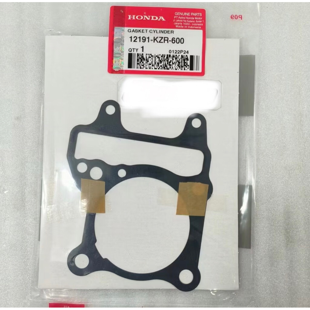 BOTTOM SEHER BLOCK GASKET KZR VARIO 125 150 FI PCX 150 ORIGINAL HONDA AHM 12191-KZR-600