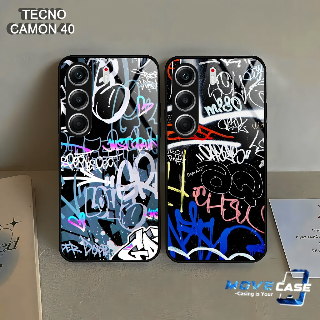 HP MV811 Tecno Camon 40 Glass Softcase - Tecno Camon 40 Silicone - เคสโทรศัพท์ Tecno Camon 40 ใหม่ล่