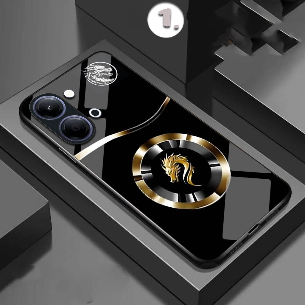 HP [FK-474] เคสโทรศัพท์กระจกเคลือบเงาสําหรับ Vivo Y05 Y05s V70 5g Y21d V60 Lite Y04s Y19s Pro V50 Li