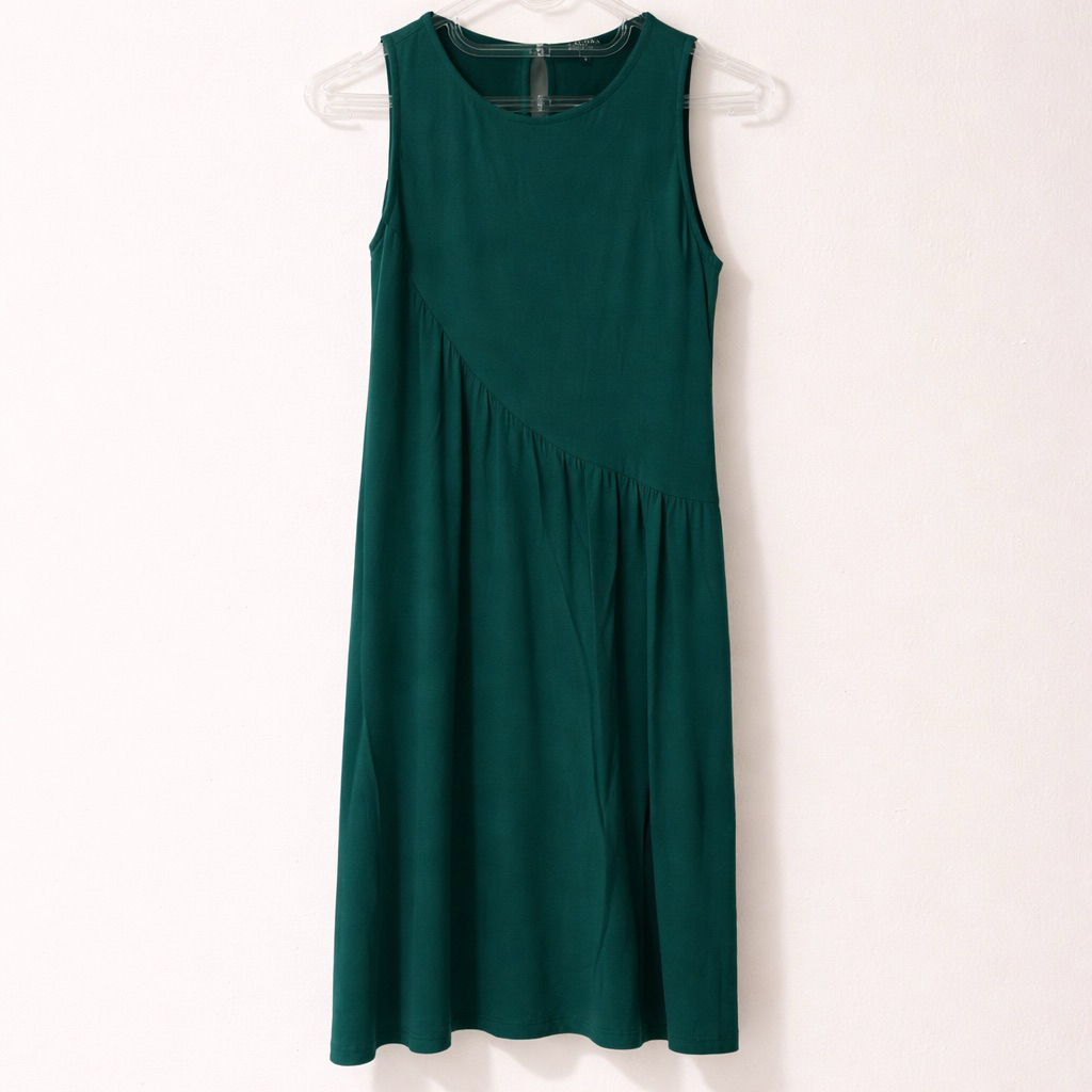 Zalora มินิเดรสสีเขียวเข้ม