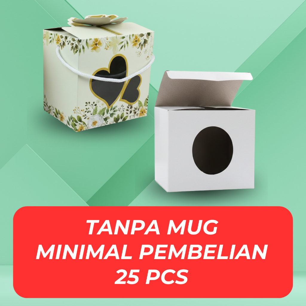 MINIMAL กล่องบรรจุแก้วแก้ว (IF BUY A BOX ONLY WITH MUG, MINIMUM 25 ชิ้น!!! )